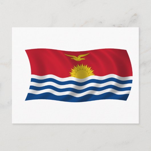 Carte Postale Drapeau de Kiribati (Devant)