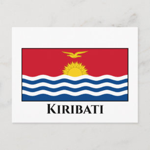 Carte Postale Drapeau de Kiribati