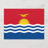 Carte Postale Drapeau de Kiribati, Drapeau de Kiribati (Devant)