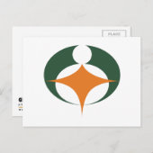 Carte Postale Drapeau de Koga, Shiga, Japon (Devant / Derrière)