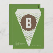 Carte Postale Drapeau de la bannière Lumière Woodland (Devant / Derrière)