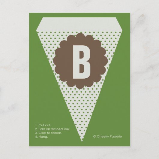 Carte Postale Drapeau de la bannière Lumière Woodland (Devant)