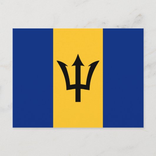 Carte postale Drapeau de la Barbade (Devant)