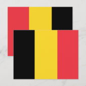 Carte Postale Drapeau de la Belgique (Devant / Derrière)