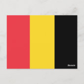 Carte Postale Drapeau de la Belgique (Dos)