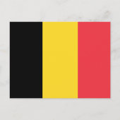 Carte Postale Drapeau de la Belgique (Devant)