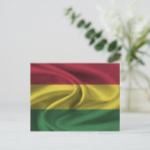 Carte Postale Drapeau de la Bolivie (Debout devant)