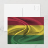 Carte Postale Drapeau de la Bolivie (Devant / Derrière)