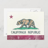 Carte Postale Drapeau de la Californie (Devant / Derrière)