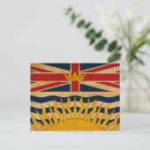 Carte Postale Drapeau de la Colombie-Britannique (Debout devant)