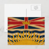 Carte Postale Drapeau de la Colombie-Britannique (Devant / Derrière)