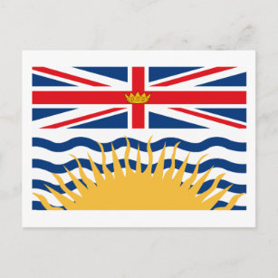 Carte postale drapeau de la Colombie-Britannique