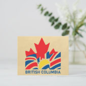 Carte Postale Drapeau de la Colombie-Britannique Canada Souvenir (Debout devant)