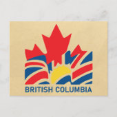 Carte Postale Drapeau de la Colombie-Britannique Canada Souvenir (Devant)