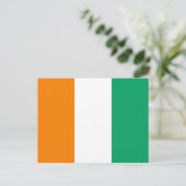 Carte Postale Drapeau de la Côte d'Ivoire (Debout devant)