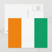 Carte Postale Drapeau de la Côte d'Ivoire (Devant / Derrière)