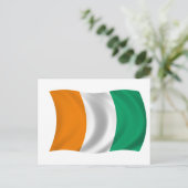 Carte Postale Drapeau de la Côte d'Ivoire - Côte d'Ivoire (Debout devant)