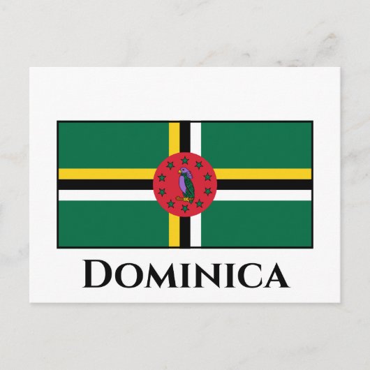 Carte Postale Drapeau de la Dominique (Devant)
