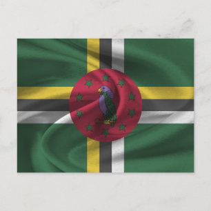 Carte Postale Drapeau de la Dominique