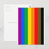 Carte Postale Drapeau de la fierté arc-en-ciel de Philly (Devant / Derrière)
