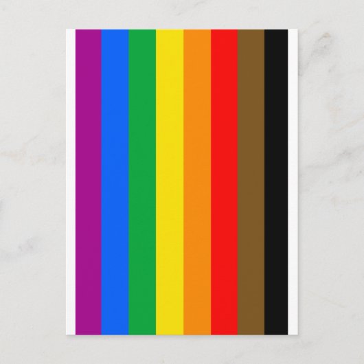 Carte Postale Drapeau de la fierté arc-en-ciel de Philly (Devant)