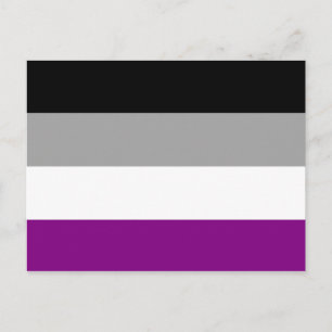 Carte Postale Drapeau de la fierté asexuelle