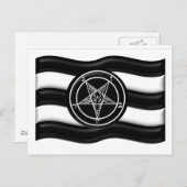 Carte Postale Drapeau de la fierté Baphomet (Devant / Derrière)