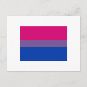 Carte Postale Drapeau de la fierté bisexuelle