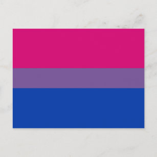 Carte Postale Drapeau de la fierté bisexuelle