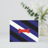 Carte Postale Drapeau de la fierté de jeu de chiot (Debout devant)