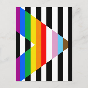 Carte Postale Drapeau de la fierté de progrès d'allié