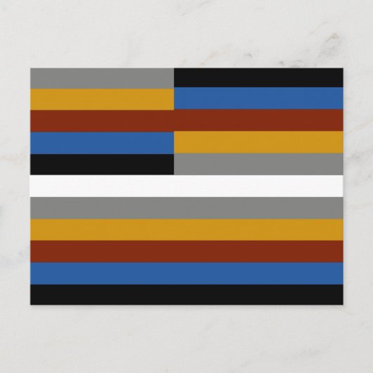 Carte Postale Drapeau de la fierté des freaks (Devant)