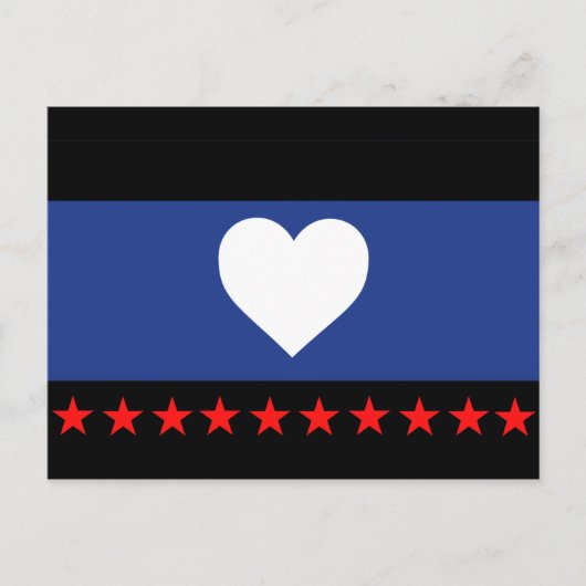 Carte Postale Drapeau de la fierté du pied (Devant)