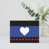 Carte Postale Drapeau de la fierté du pied (Debout devant)