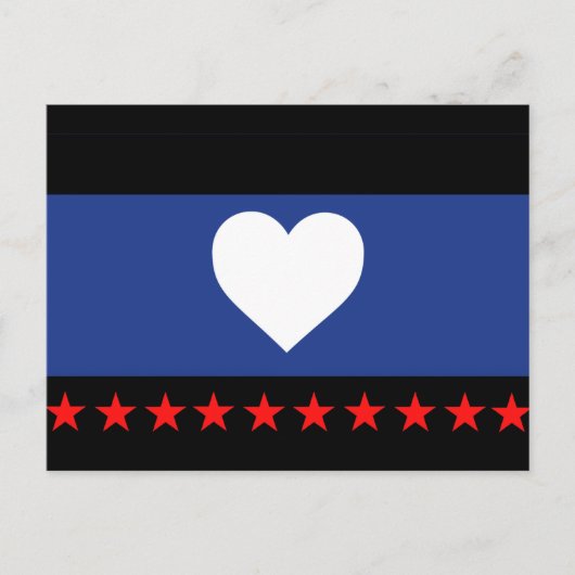 Carte Postale Drapeau de la fierté du pied (Devant)