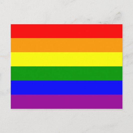 Carte Postale Drapeau de la fierté gay (Devant)