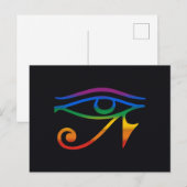 Carte Postale Drapeau de la fierté gay goth (Devant / Derrière)