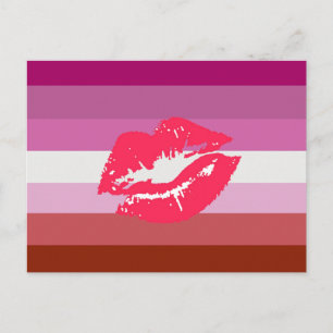 Carte Postale Drapeau de la fierté lesbienne