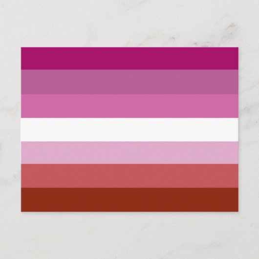 Carte Postale Drapeau de la fierté lesbienne (Devant)