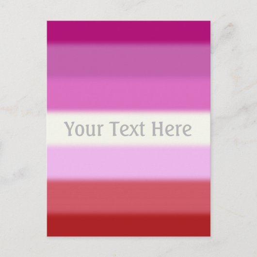 Carte Postale Drapeau de la Fierté lesbienne tombée (Devant)