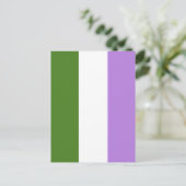Carte Postale Drapeau de la fierté queer (Debout devant)