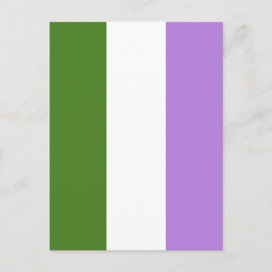Carte Postale Drapeau de la fierté queer (Devant)