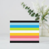Carte Postale Drapeau de la fierté queer (Debout devant)