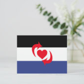 Carte Postale Drapeau de la fierté Switch (Debout devant)