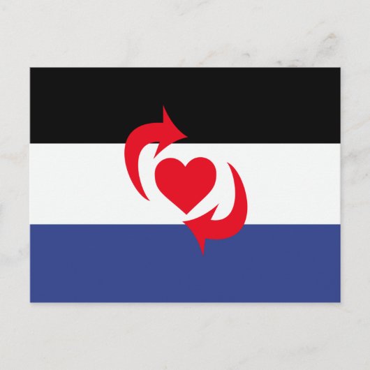 Carte Postale Drapeau de la fierté Switch (Devant)