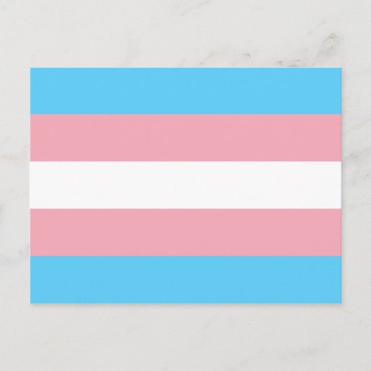 Carte Postale Drapeau de la fierté transgenre - LGBT Rainbow (Devant)