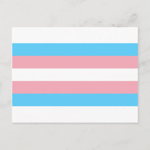 Carte Postale Drapeau de la fierté transgenre - LGBT Rainbow