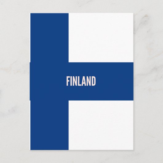 Carte Postale Drapeau de la Finlande (Devant)