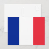 Carte Postale Drapeau de la France (Devant / Derrière)