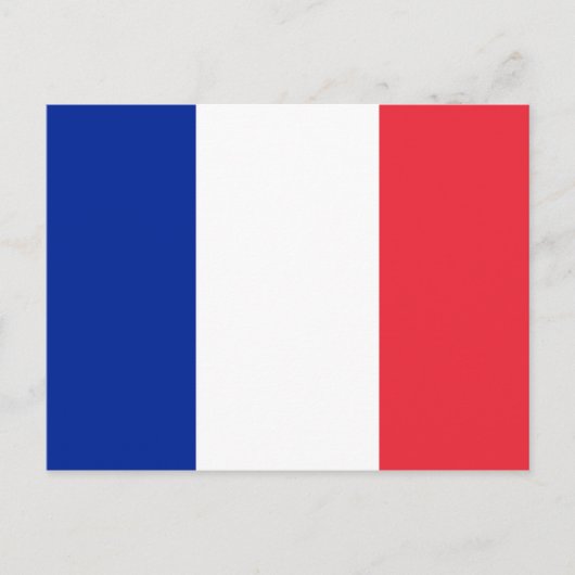 Carte Postale Drapeau de la France (Devant)